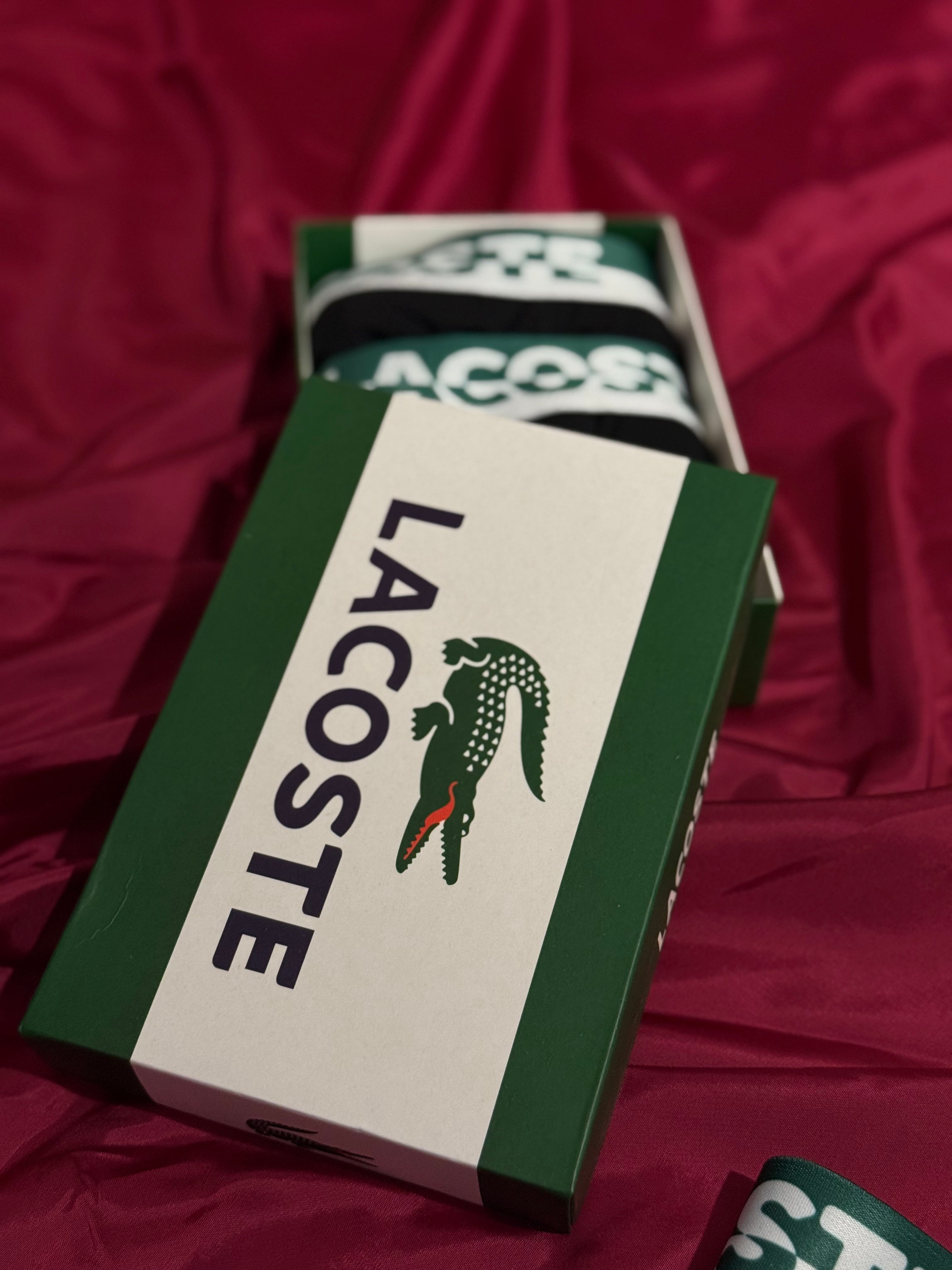 Lacoste ΣΕΤ 3 ΜΠΟΞΕΡΑΚΙΑ