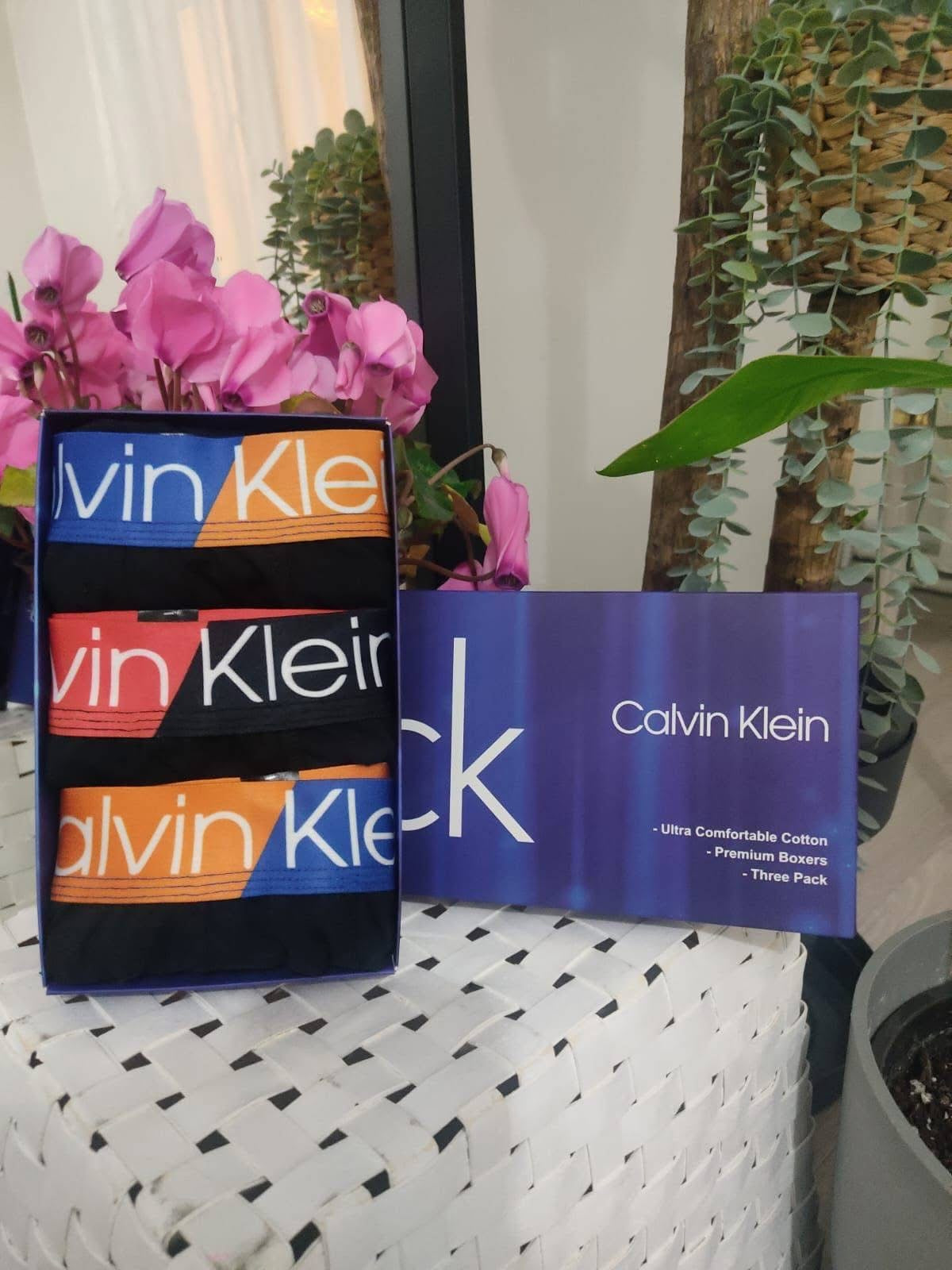 Calvin Klein ΧΡΩΜΑΤΙΣΤΟ ΣΕΤ 3 ΜΠΟΞΕΡΑΚΙΑ